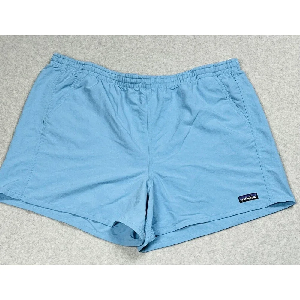 Patagonia Swim Trunks Mens XL Blue Lined Quick Dry Elastic Waist Resort